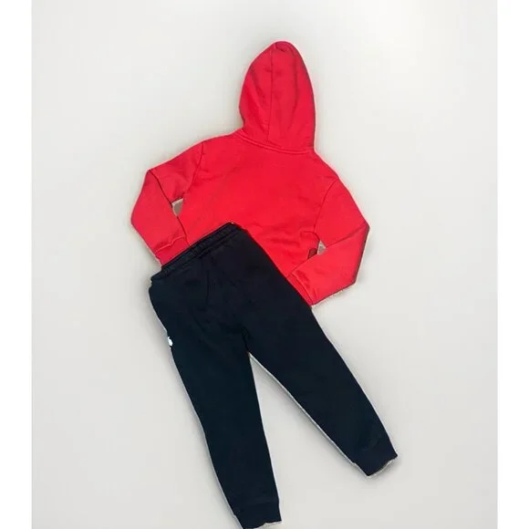Puma Sweatshirt And Pants Set Boys Size XS (5/6) Red Hoodie & Black Joggers - Picture 2 of 11
